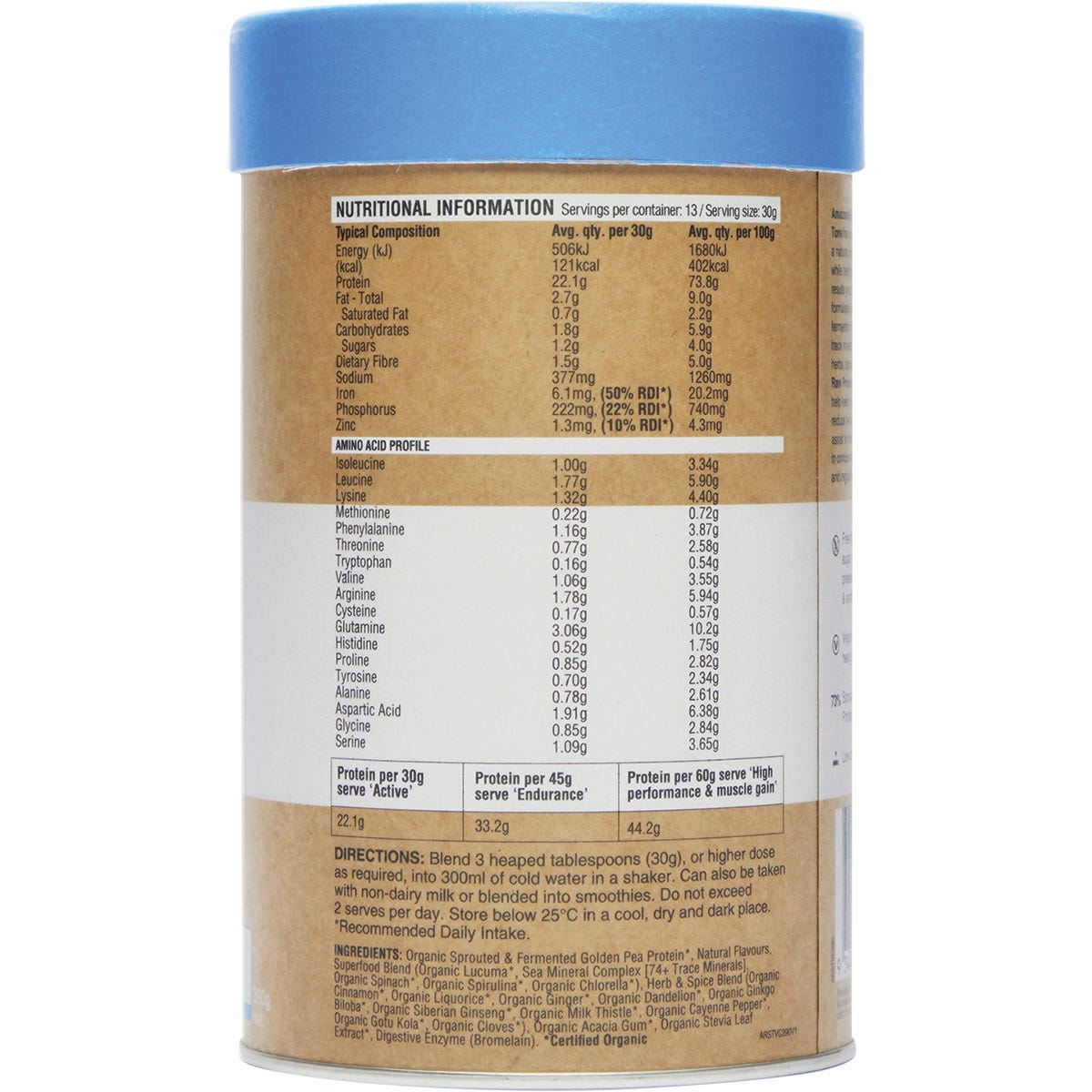 Amazonia Raw Protein Slim & Tone Vanilla Cinnamon