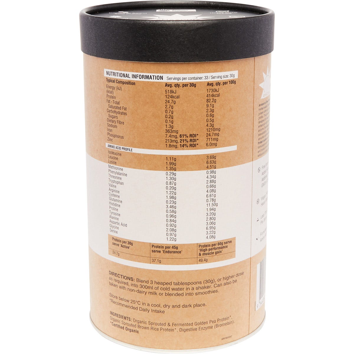 Amazonia Raw Protein Isolate Natural