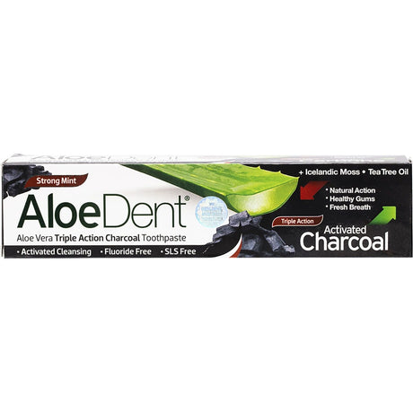 Toothpaste Fluoride Free Triple Action Charcoal