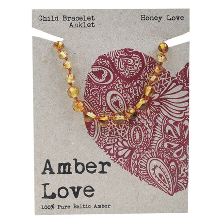Children's Bracelet/Anklet 100% Baltic Amber Honey