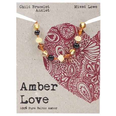 Children's Bracelet/Anklet 100% Baltic Amber Mixed