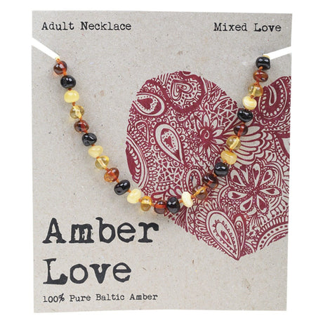 Adult's Necklace 100% Baltic Amber Mixed