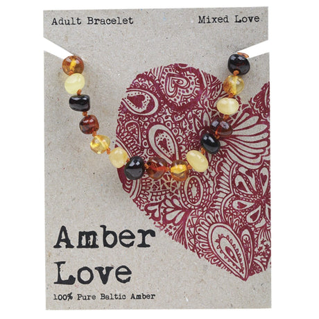 Adult's Bracelet 100% Baltic Amber Mixed