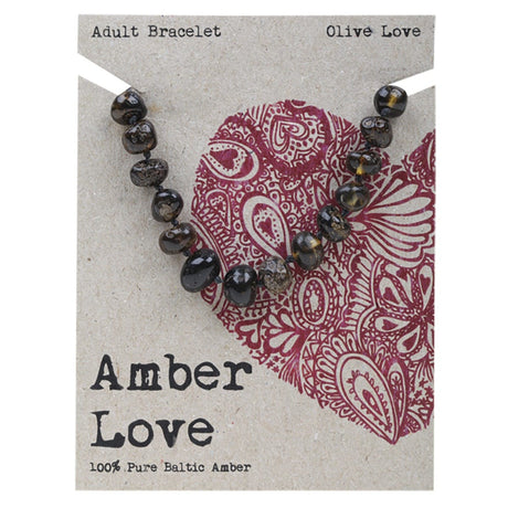 Adult's Bracelet 100% Baltic Amber Olive
