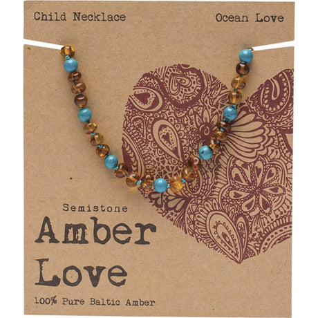 Children's Necklace 100% Baltic Amber Ocean
