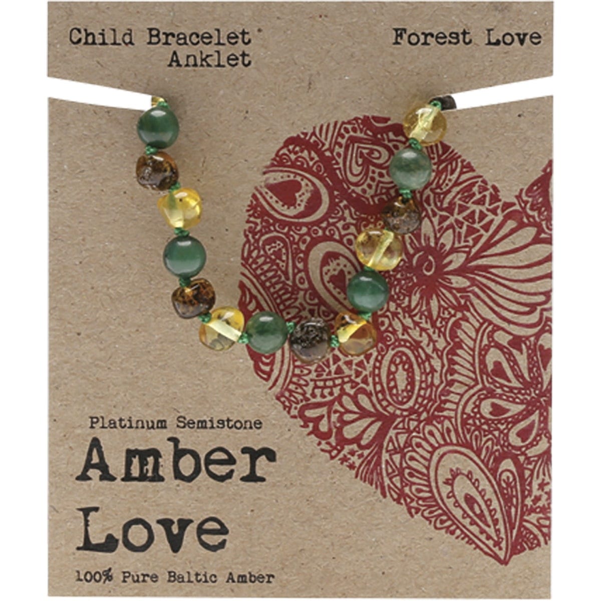 Children's Bracelet/Anklet 100% Baltic Amber Forest