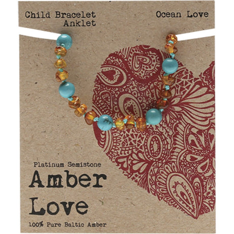 Children's Bracelet/Anklet 100% Baltic Amber Ocean