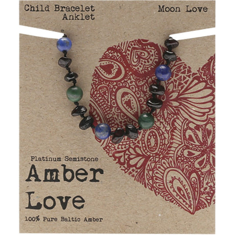 Children's Bracelet/Anklet 100% Baltic Amber Moon