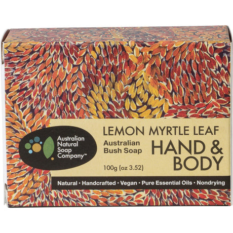 Hand & Body Australian Bush Soap Lemon Myrtle Leaf