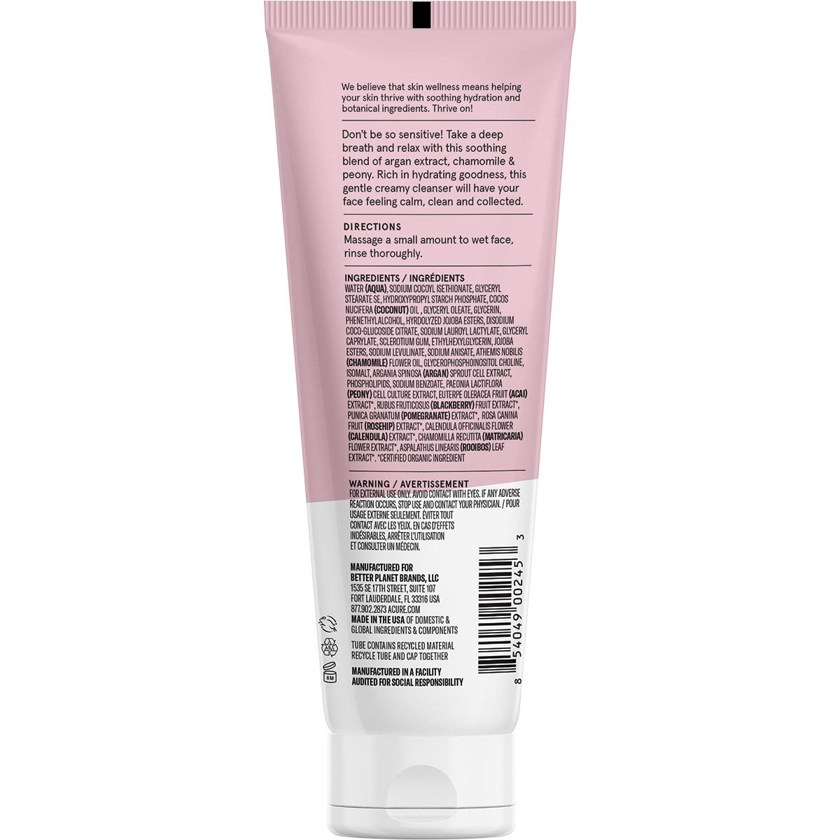 Acure Seriously Soothing Cleansing Cream