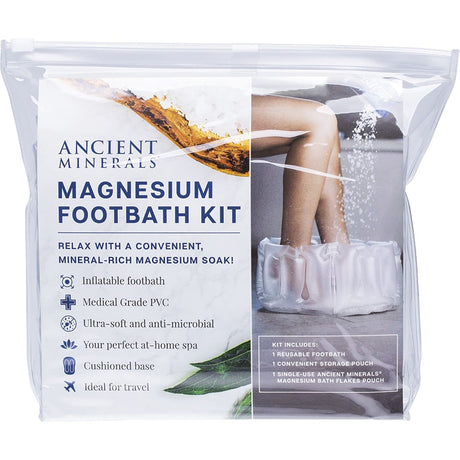 Magnesium Inflatable Footbath Kit 150g Magnesium Flakes