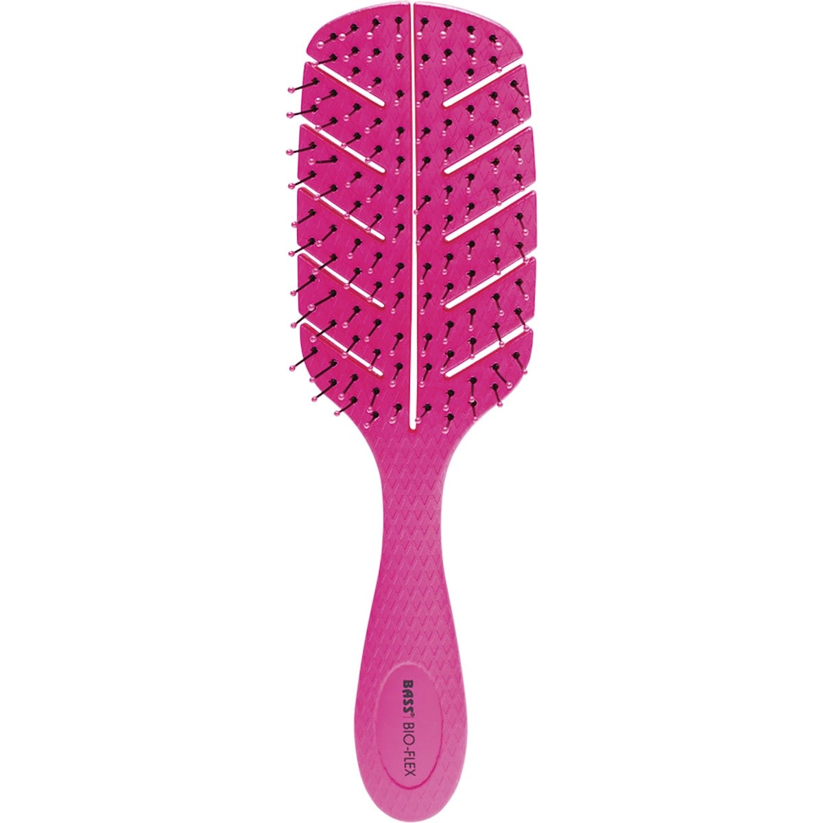 Bass Brushes Bio-Flex Detangler Hair Brush Pink