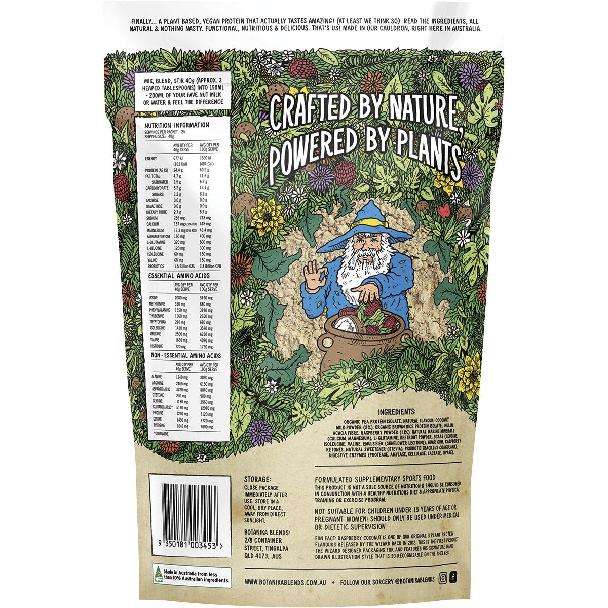 Botanika Blends Plant Protein Raspberry Coconut