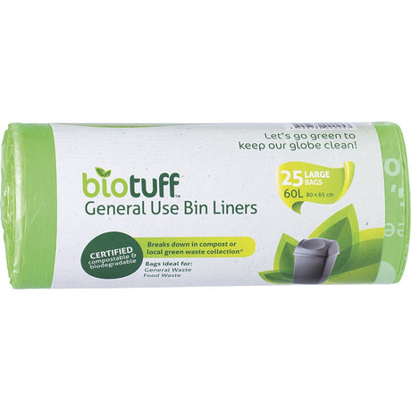 General Use Bin Liners Large Bags 60L