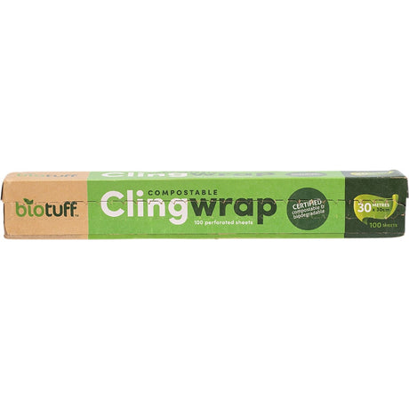 Compostable Cling Wrap 100 x 30cm Sheets