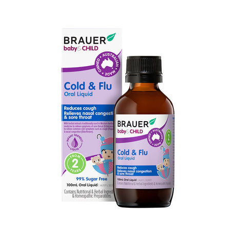 Brauer Baby & Child Cold & Flu Oral Liquid 100ml