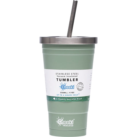 Insulated Tumbler Pistachio with S/Steel Straw