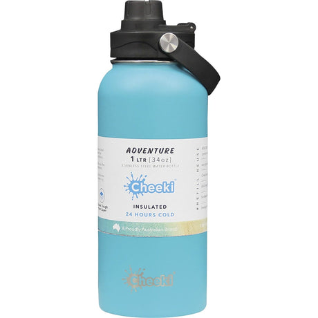 Insulated Adventure Stainless Steel Bottle Aqua