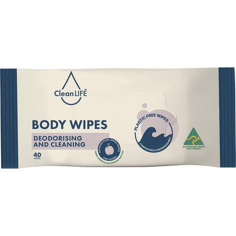 Body Plastic Free Wipes Deodorising and Cleaning