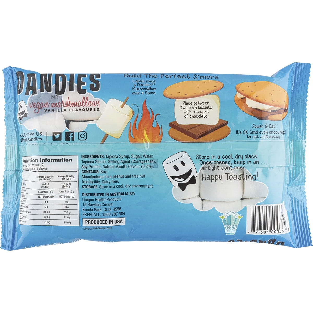 Dandies Vegan Vanilla Marshmallows Regular Size