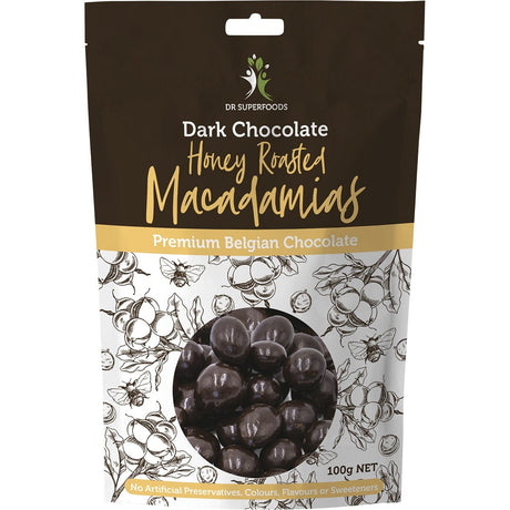 Honey Roasted Macadamias Dark Chocolate