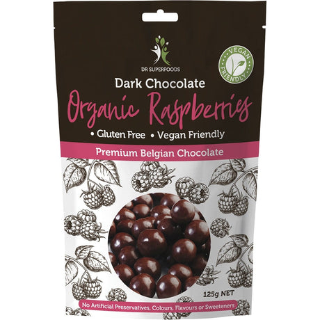 Raspberries Organic Dark Chocolate