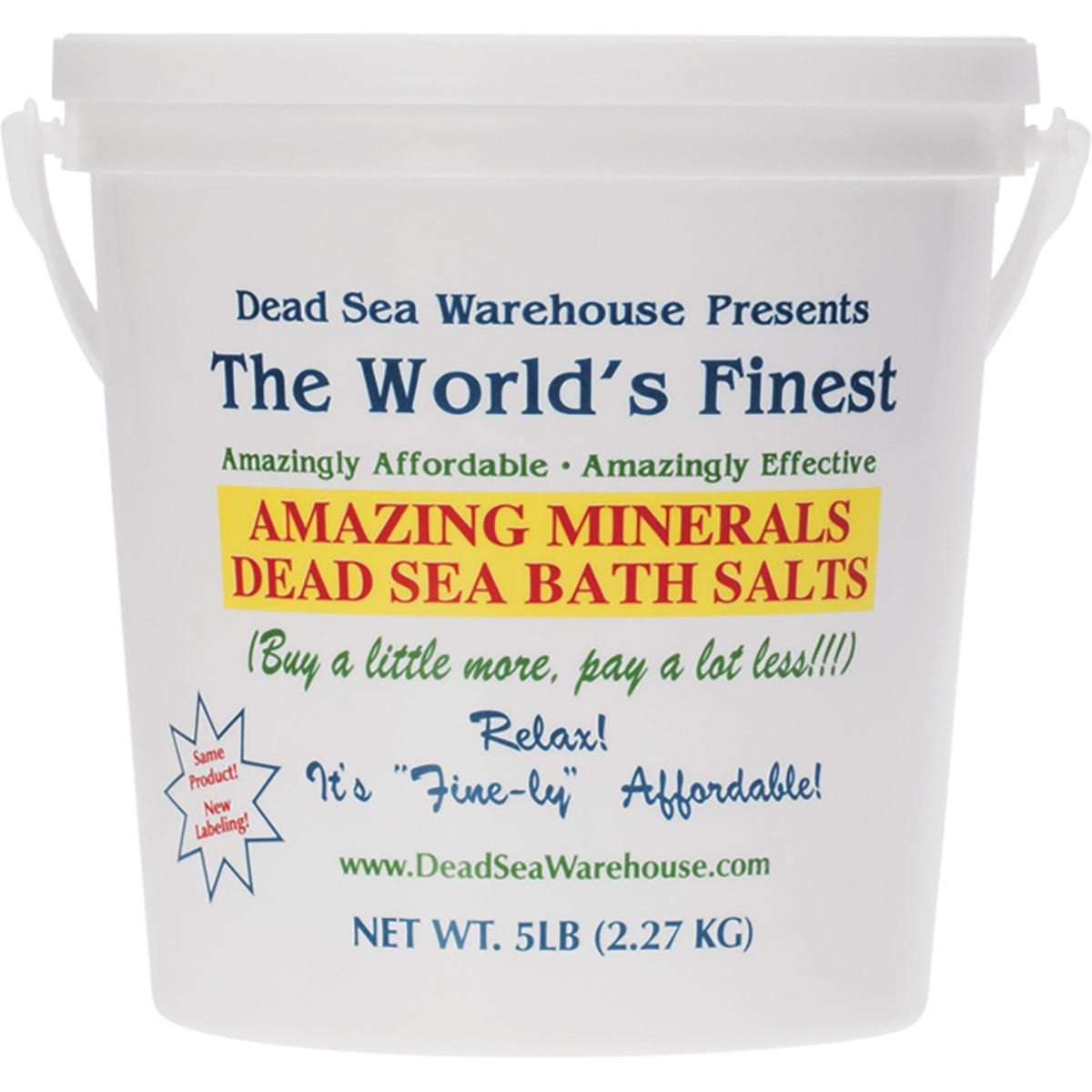 Dead Sea Bath Salts Bucket