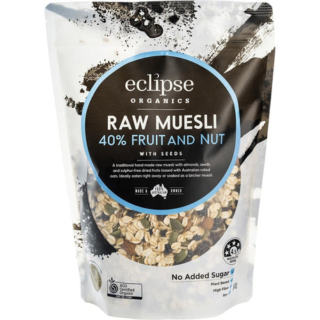 Organic Raw Muesli 40% Fruit and Nut