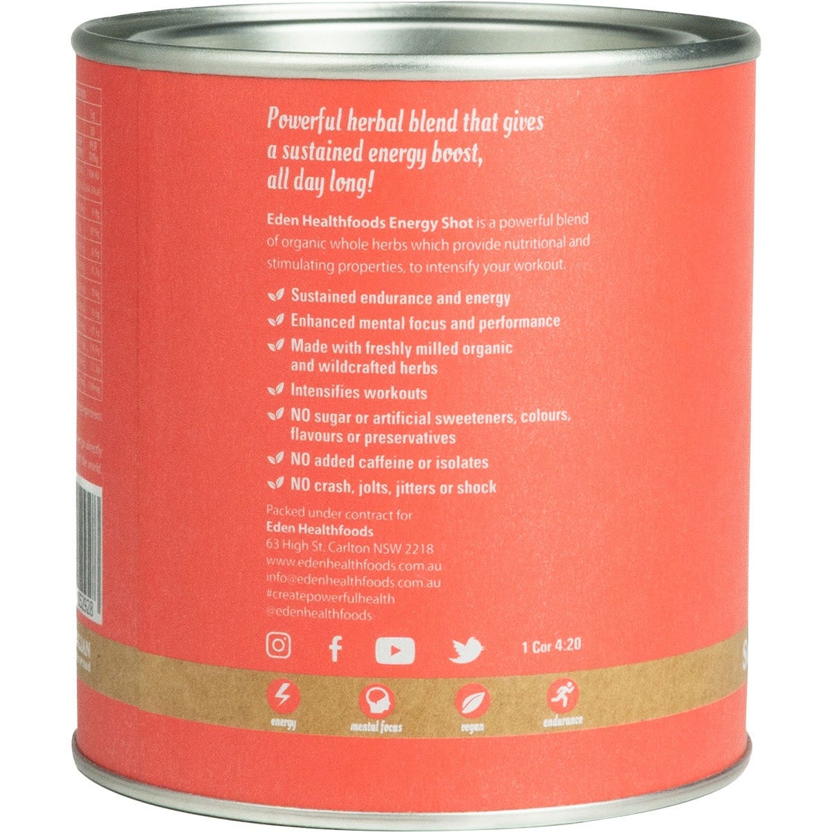 Eden Healthfoods Energy Shot Pre-Workout