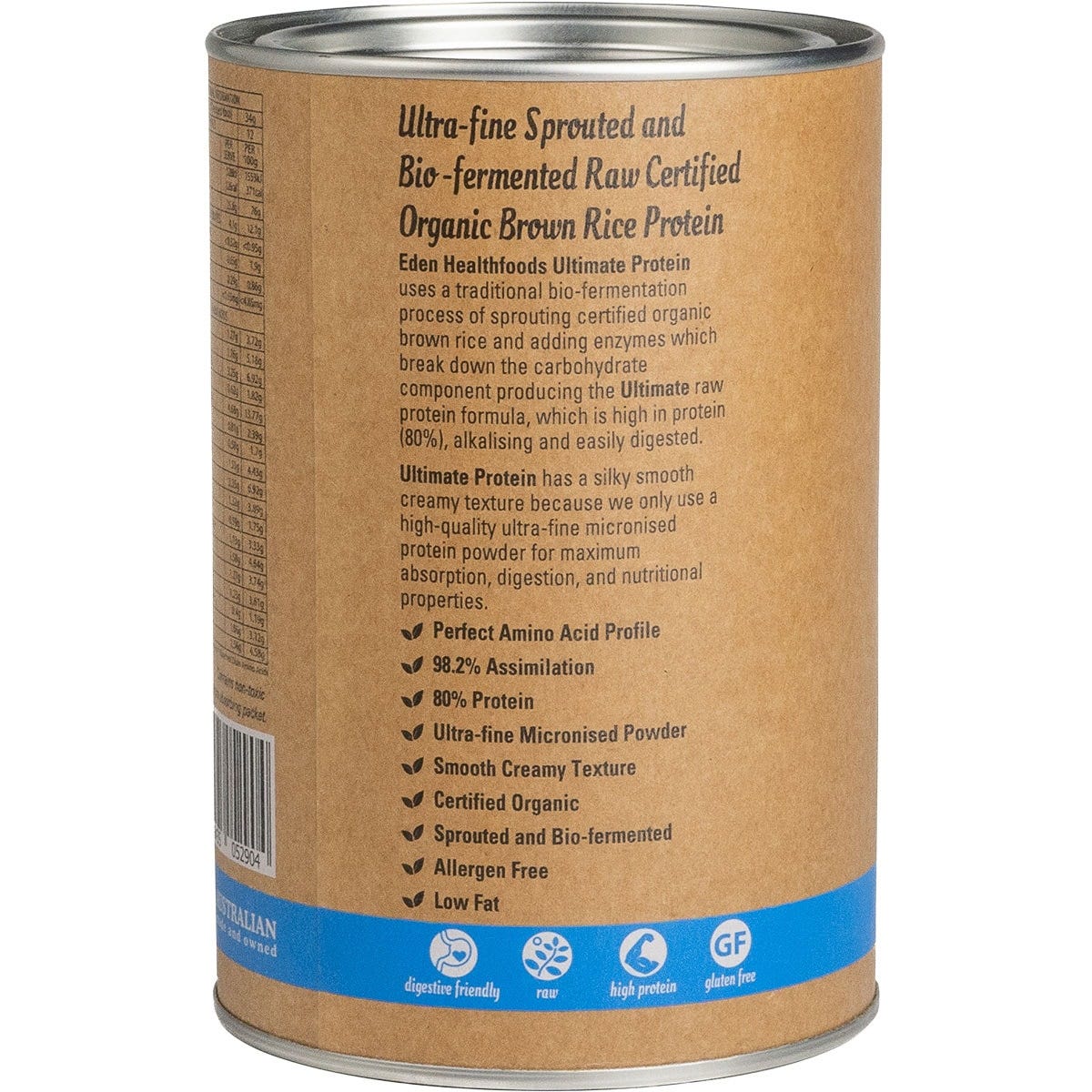 Eden Healthfoods Ultimate Protein Sprouted Brown Rice Vanilla