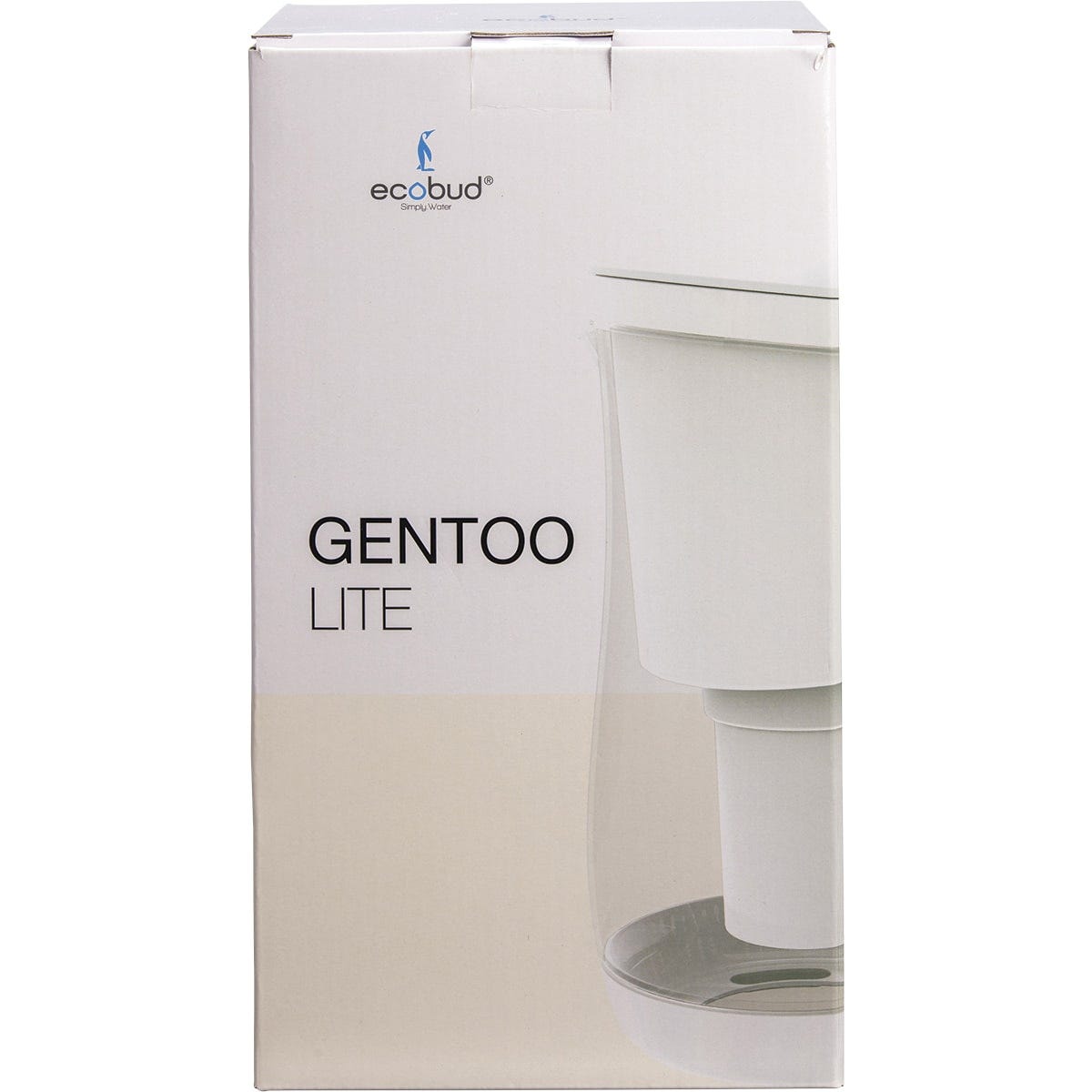 Ecobud Gentoo Plastic Water Filter Jug White