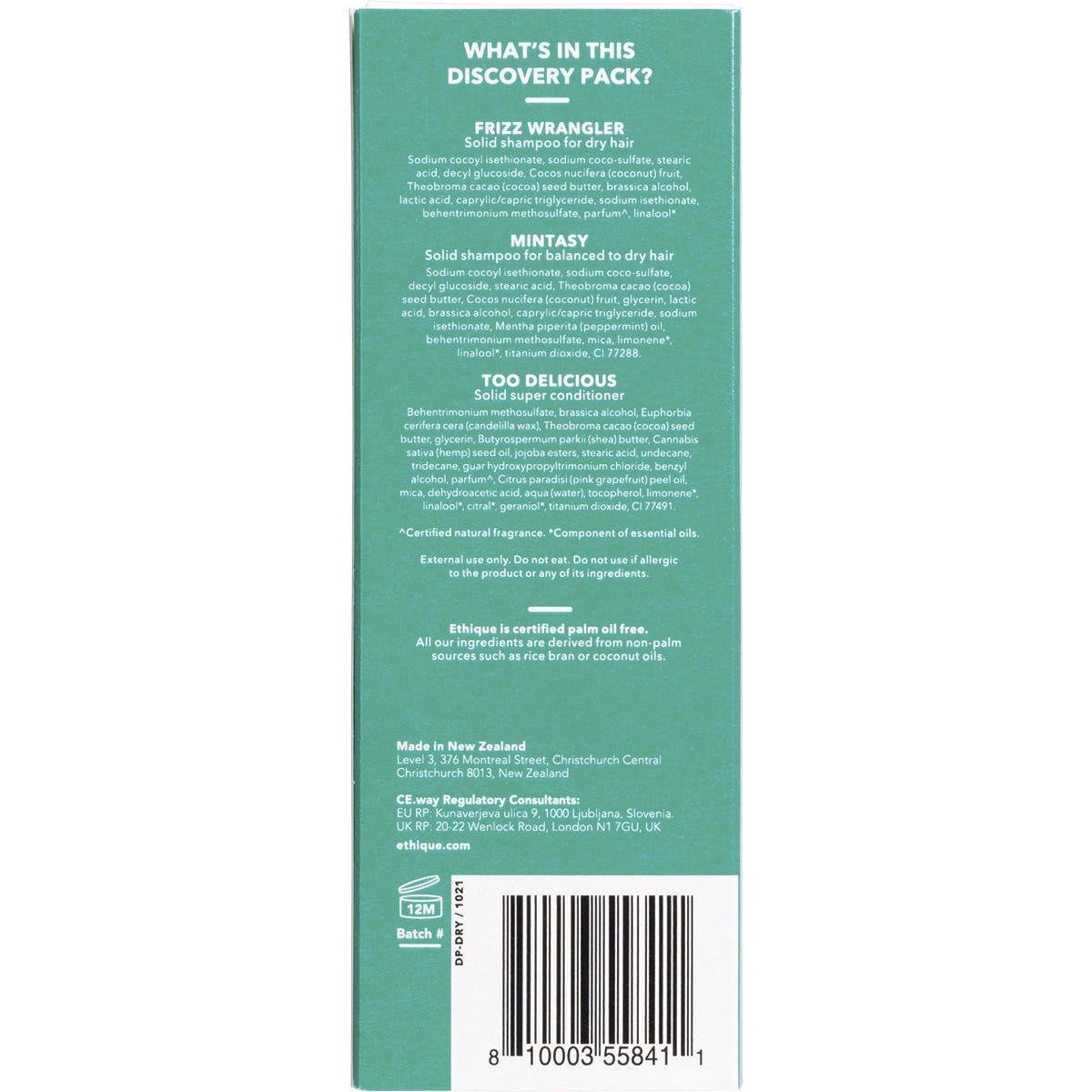 Ethique Discovery Pack 3x Minis for Dry Hair