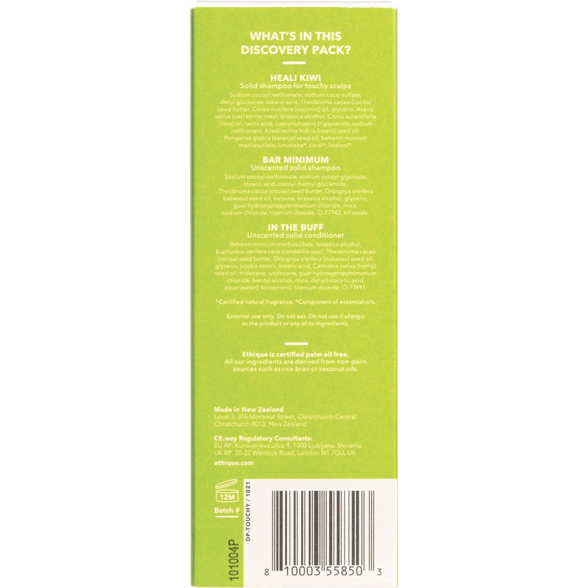 Ethique Discovery Pack 3x Minis for Touchy Scalps