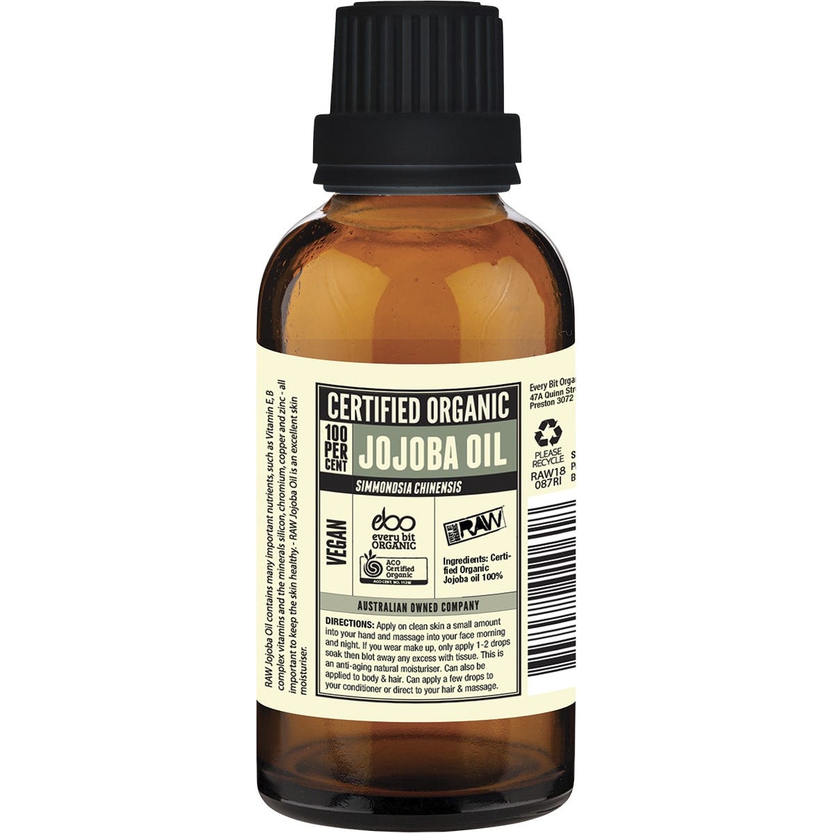 Every Bit Organic Raw Jojoba Oil