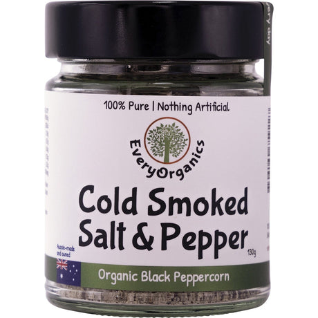 Cold Smoked Salt & Pepper Organic Black Peppercorn