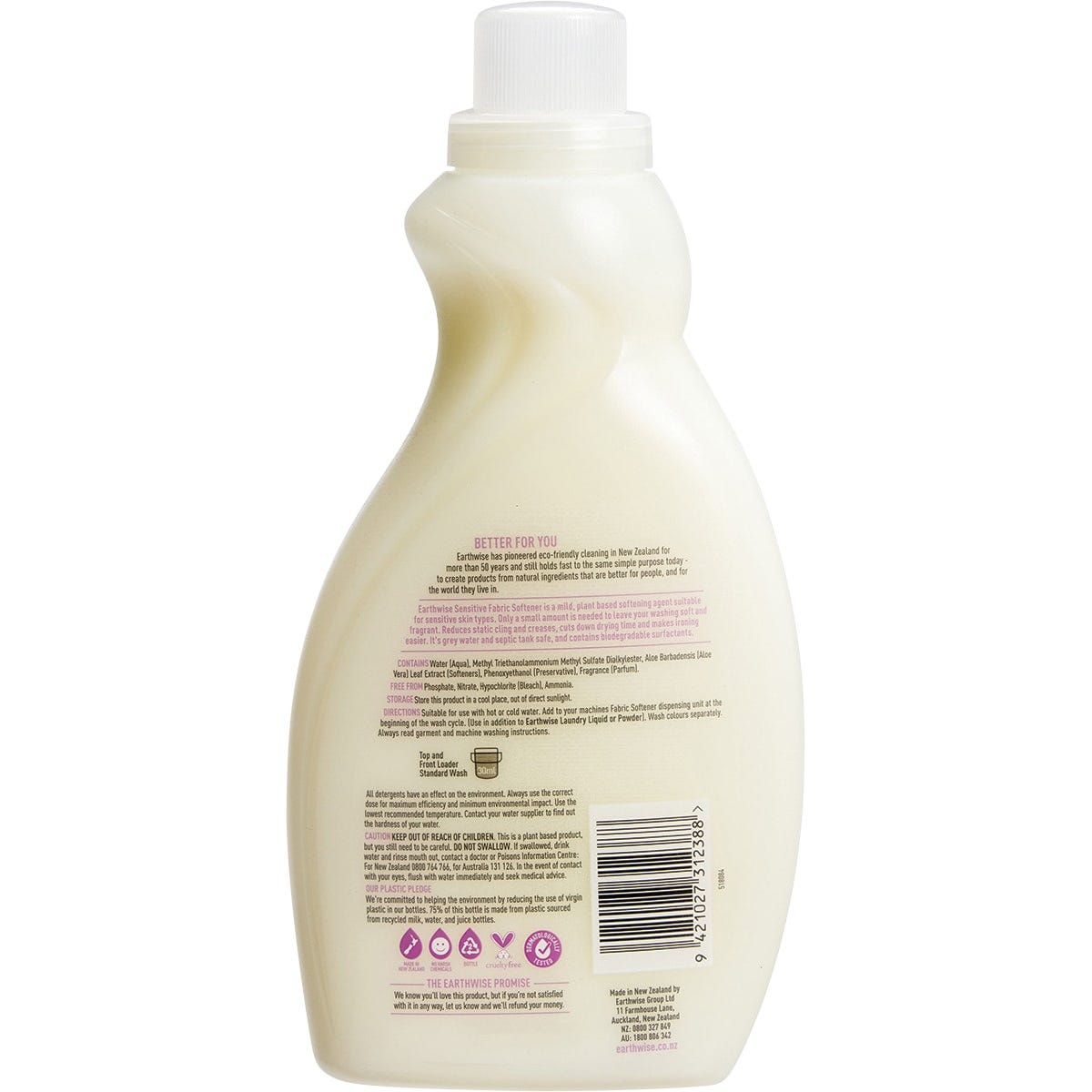 Earthwise Fabric Softener Sensitive White Lily