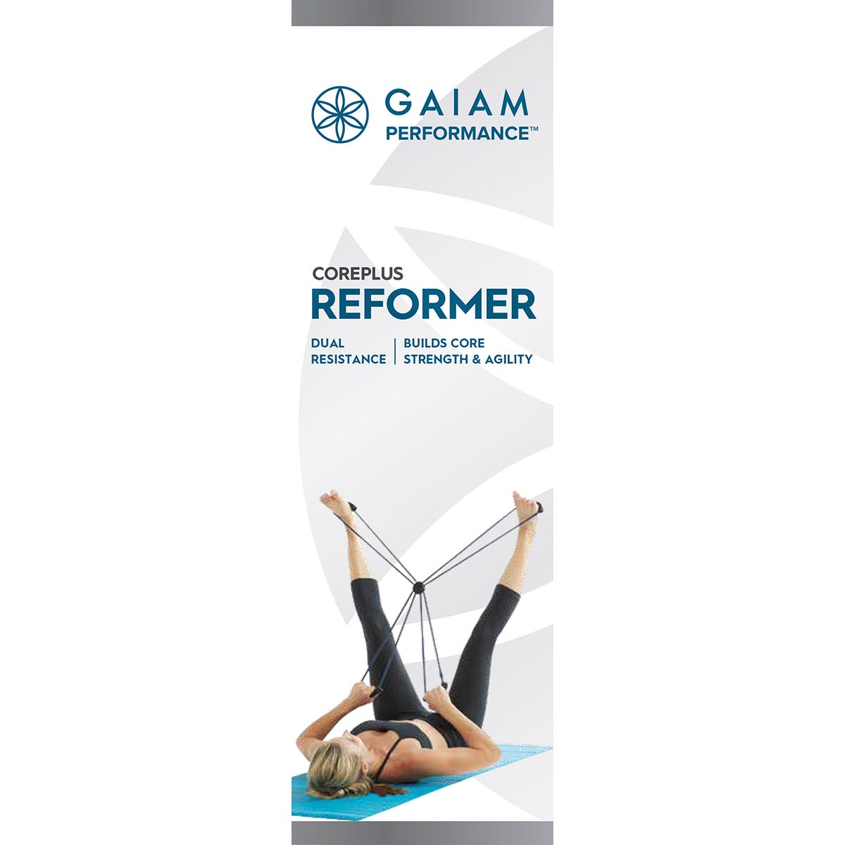 Gaiam Pilates Reformer 4-Loop Design and Multiple Grips