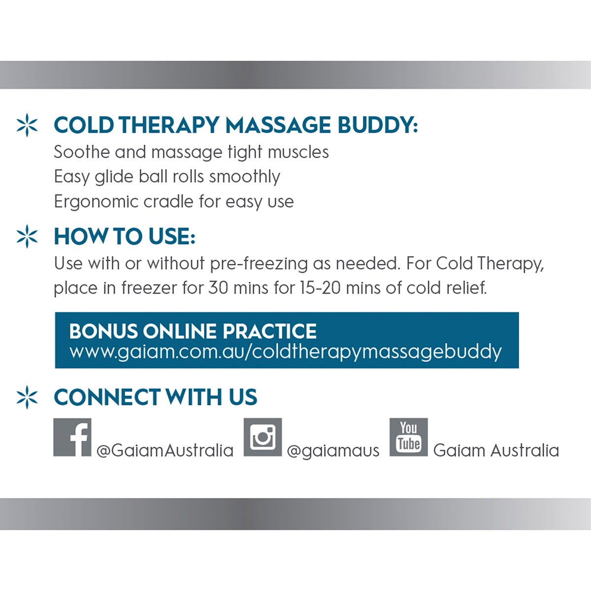 Gaiam Massage Buddy Cold Therapy