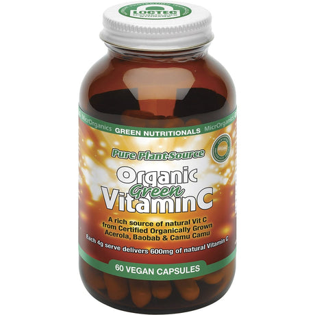 Organic Green Vitamin C Vegan Capsules 600mg