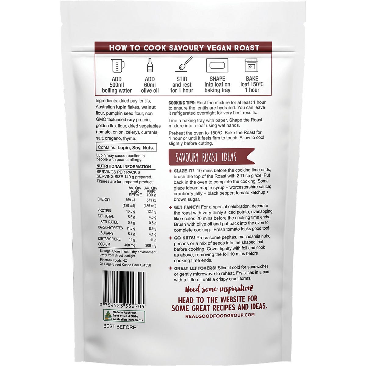 Plantasy Foods Savoury Vegan Roast Mix