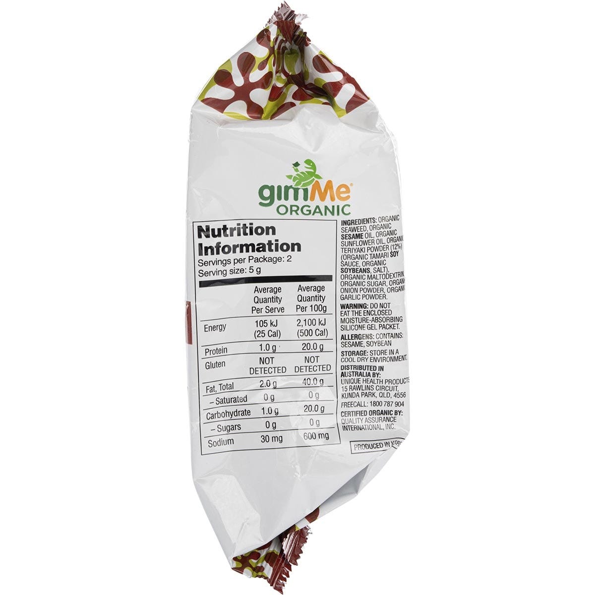 Gimme Roasted Seaweed Snacks Teriyaki