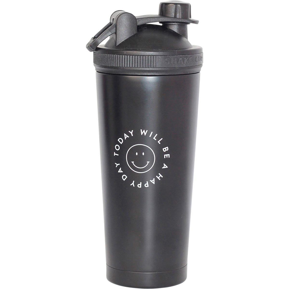 Happy Way Insulated Stainless Steel Shaker Black