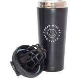 Happy Way Insulated Stainless Steel Shaker Black