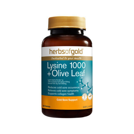 Herbs of Gold Lysine + Olive Leaf 100t