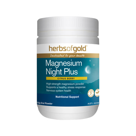 Herbs of Gold Magnesium Night Plus (Citrus Berry) Oral Powder 150g