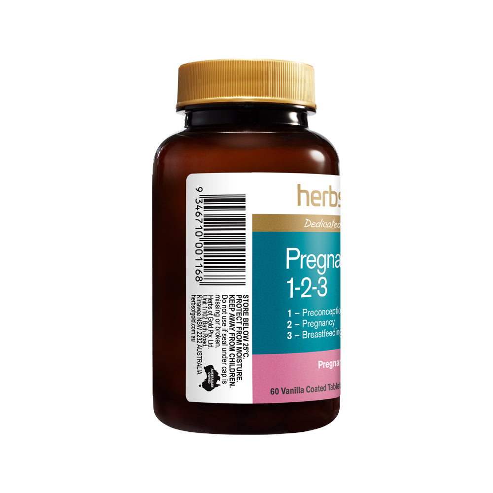 Herbs of Gold Pregnancy Plus 1-2-3 60 Tablets