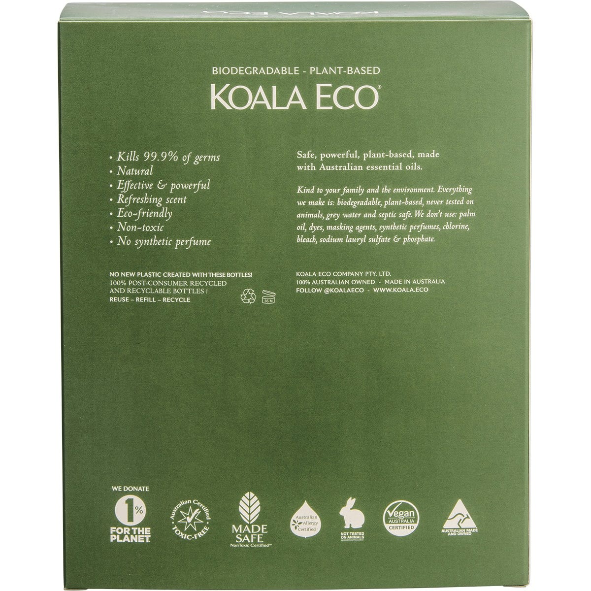 Koala Eco Hand and Body Gift Pack Rosalina & Peppermint