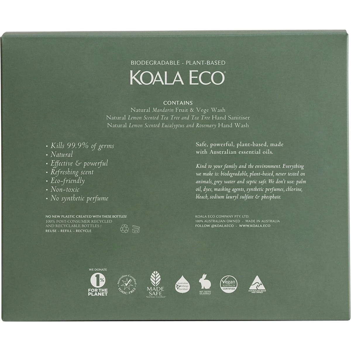 Koala Eco Gift Pack - Hand Wash, Laundry Wash & Dish Soap