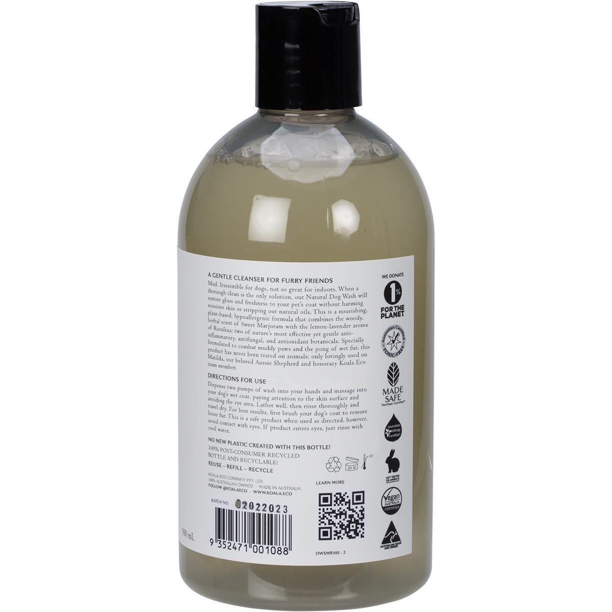 Koala Eco Dog Wash Marjoram & Rosalina Essential Oil