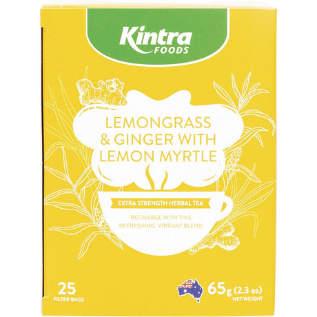 Herbal Tea Bags Lemongrass & Ginger with Lemon Myrtle